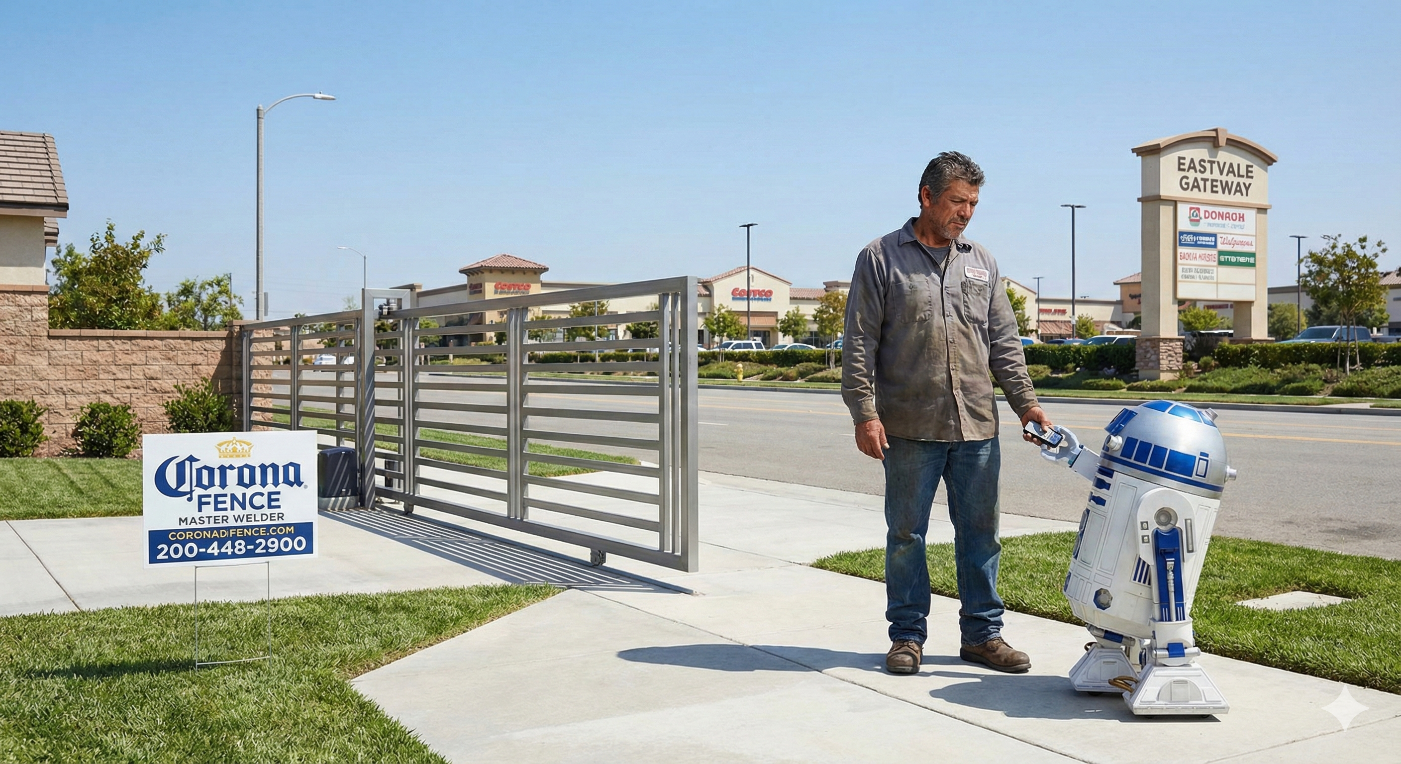 Custom fencing installation in Eastvale, CA
