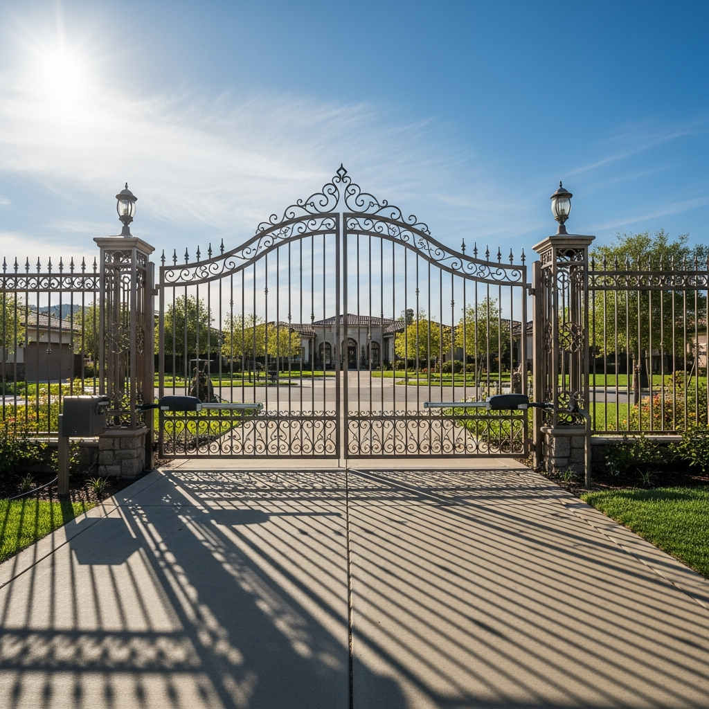 Institutional fencing at a medical center in Loma Linda, CA